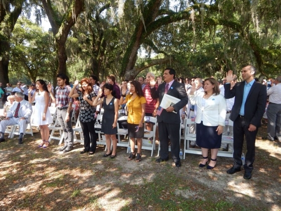 Naturalization Ceremony at Middleton Plantation