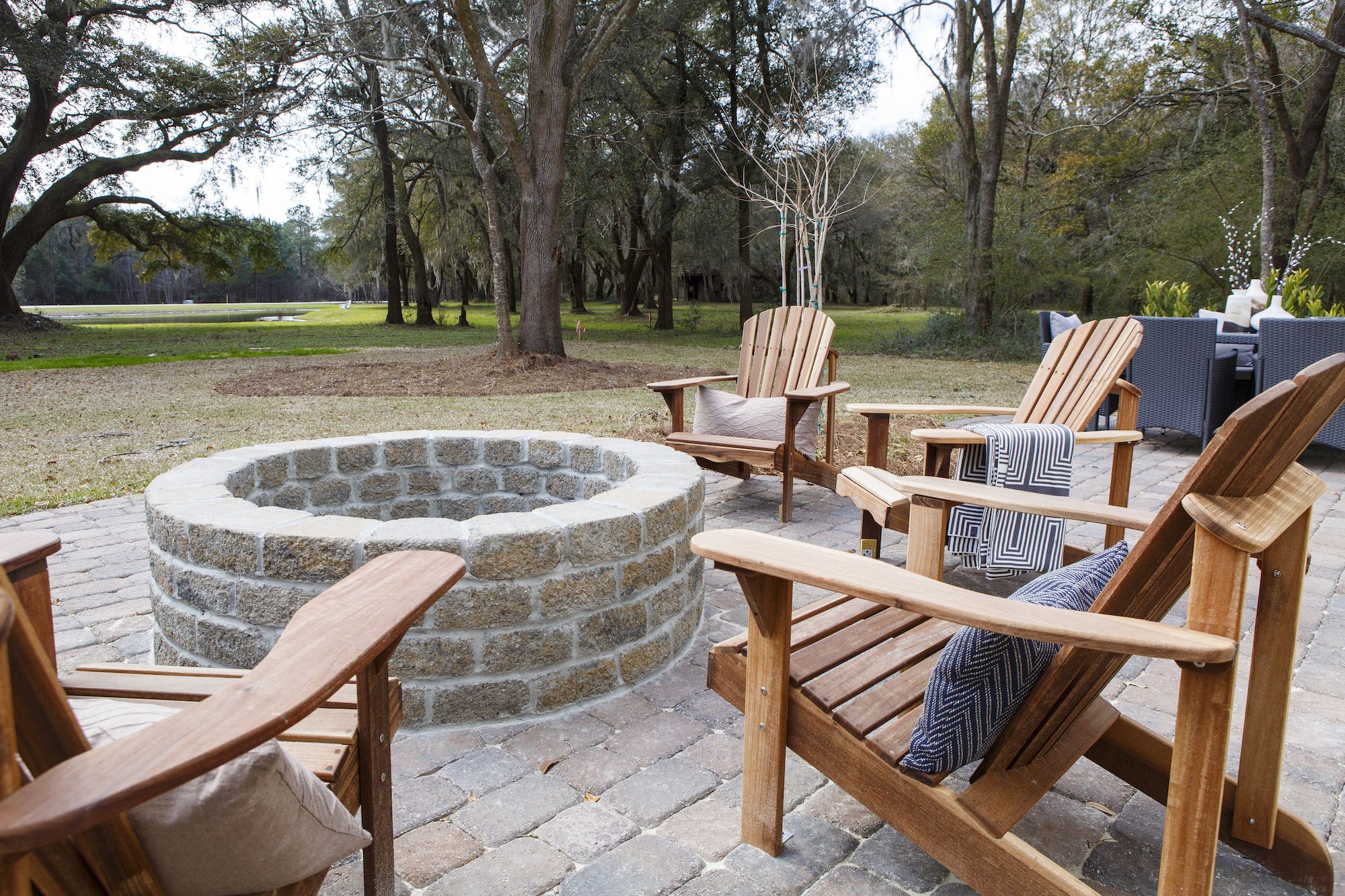 Backyard in Waterloo Estates on Johns Island - Crescent Homes