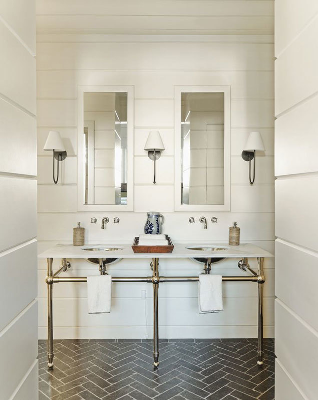 Bathroom Design Trend: Herringbone Tile