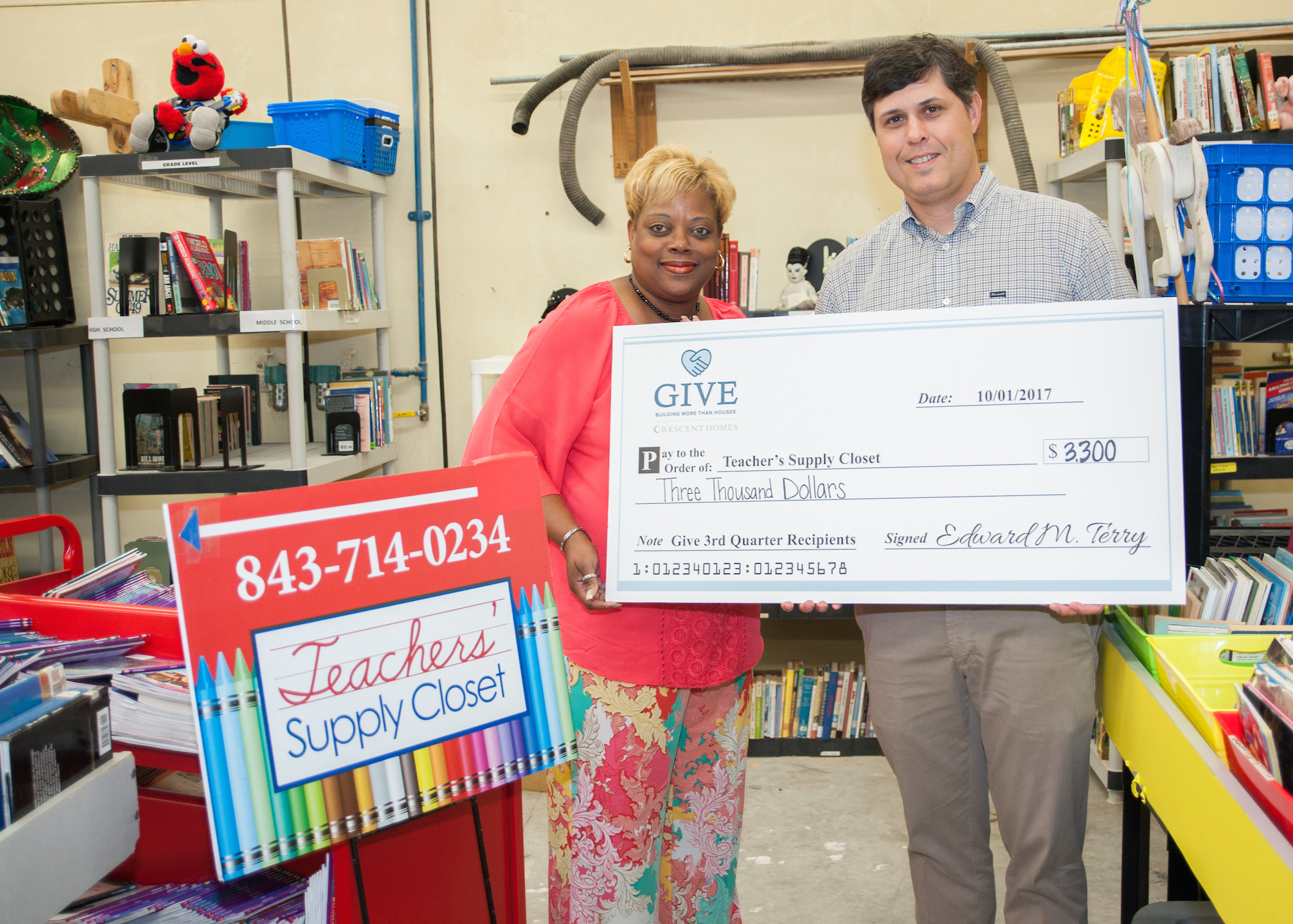 Crescent Homes GIVE Quarter 3 Teachers Supply Closet